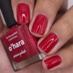 Bright Red Holographic Nail Polish