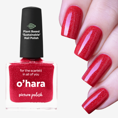 Bright Red Holographic Polish