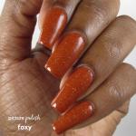 Orange Holographic Nail Polish Dark Complexion