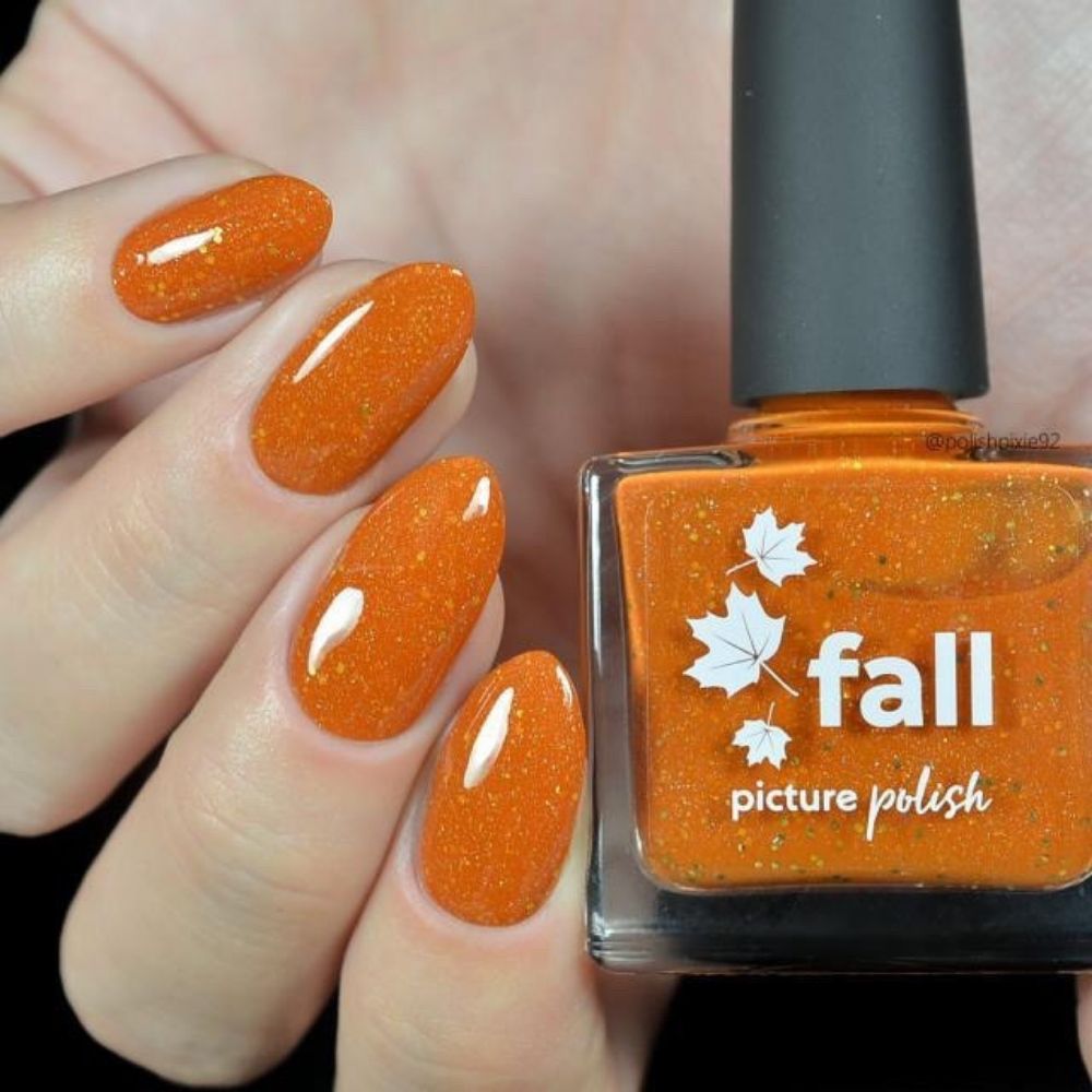 Fall Nail Polish Review 2019, Orange Nails Picture Polish