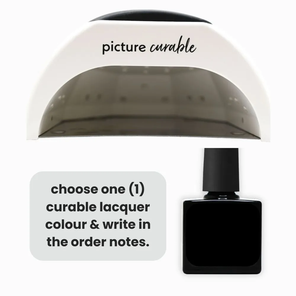 Curable Lacquer Kit + FREE Matte T/C