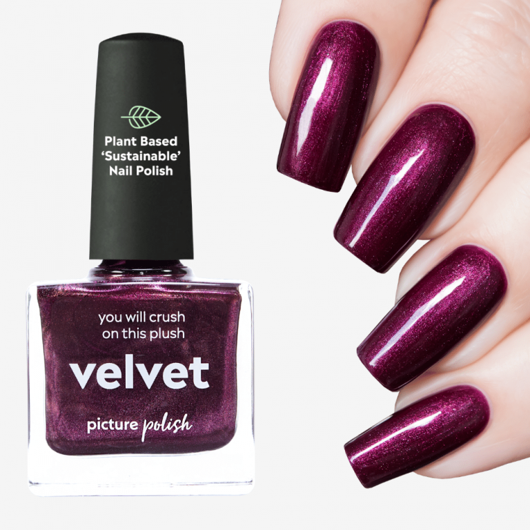 Maroon Nail Polish, Velvet Nail Polish