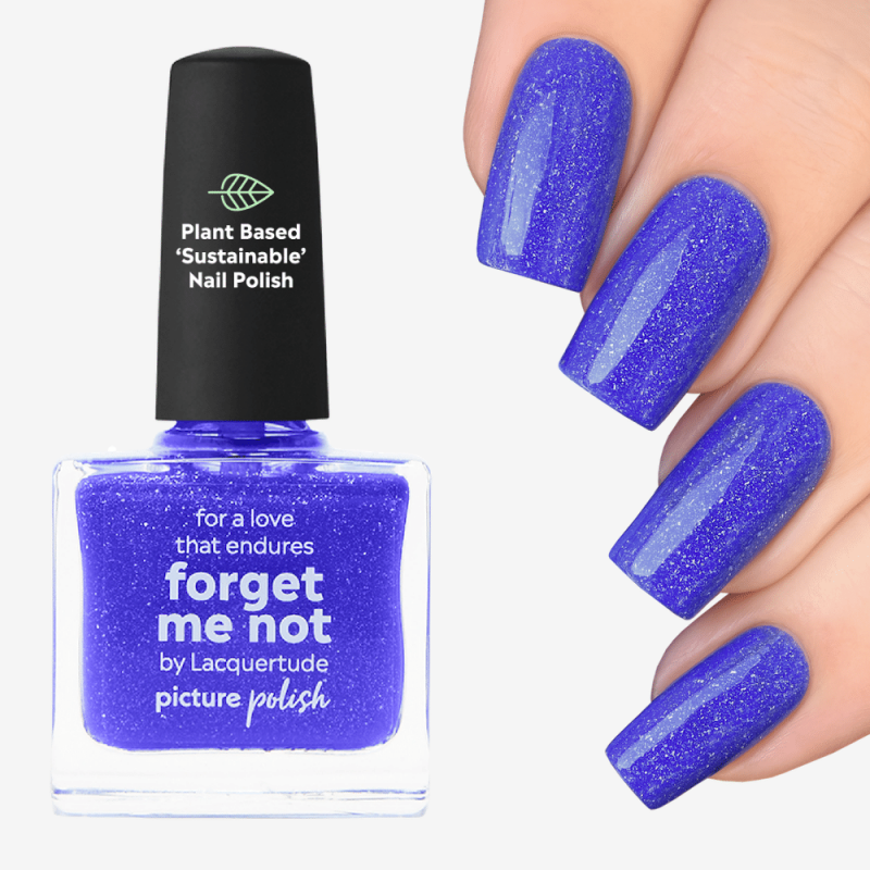 Cornflower Blue Nail Polish, Forget Me Not Nail Polish