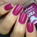 Dark Pink Holographic Polish Swatch