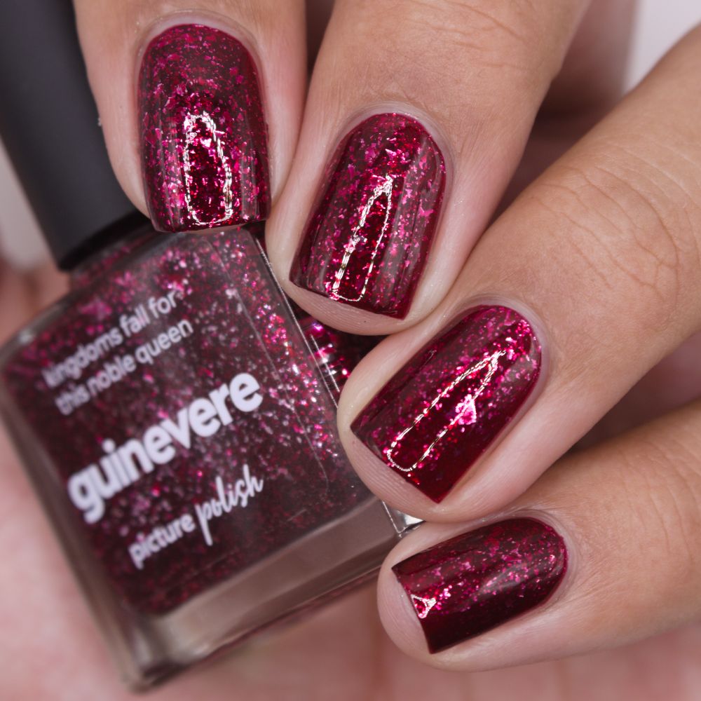 Red Flakie Nail Polish Australia