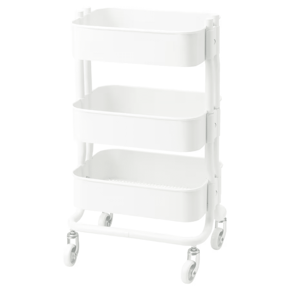 How To Store Nail Polish Rolling Trolley From Ikea