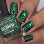 Green Flakie Nail Polish Swatch