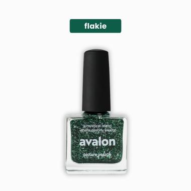 Green Flakie Nail Polish