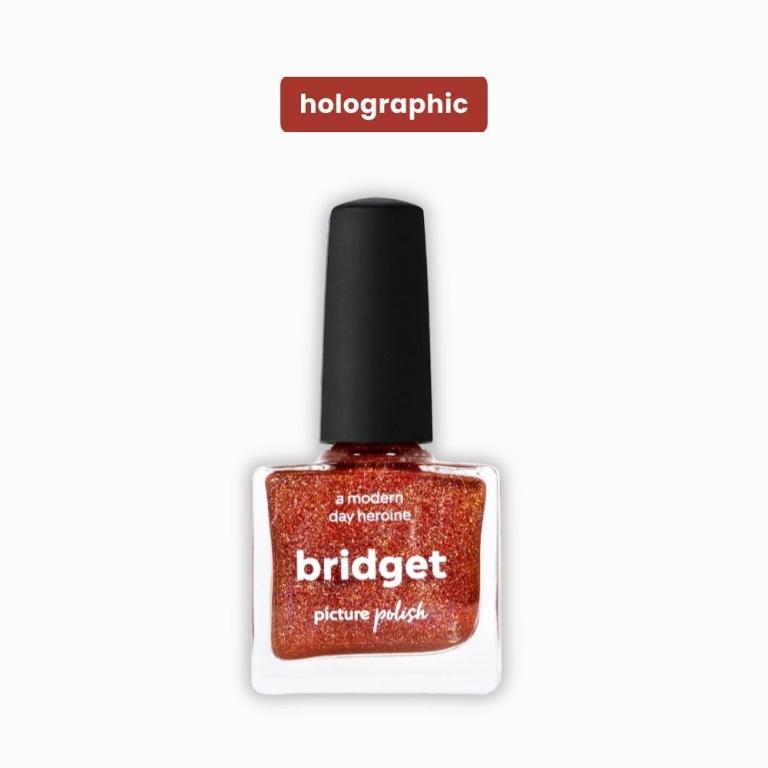 Red Holographic Nail Polish, Bridget Nail Polish