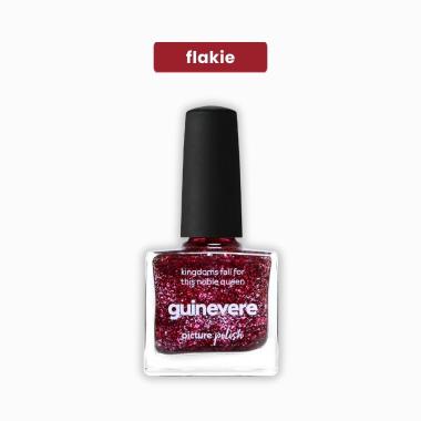 Red Flakie Nail Polish