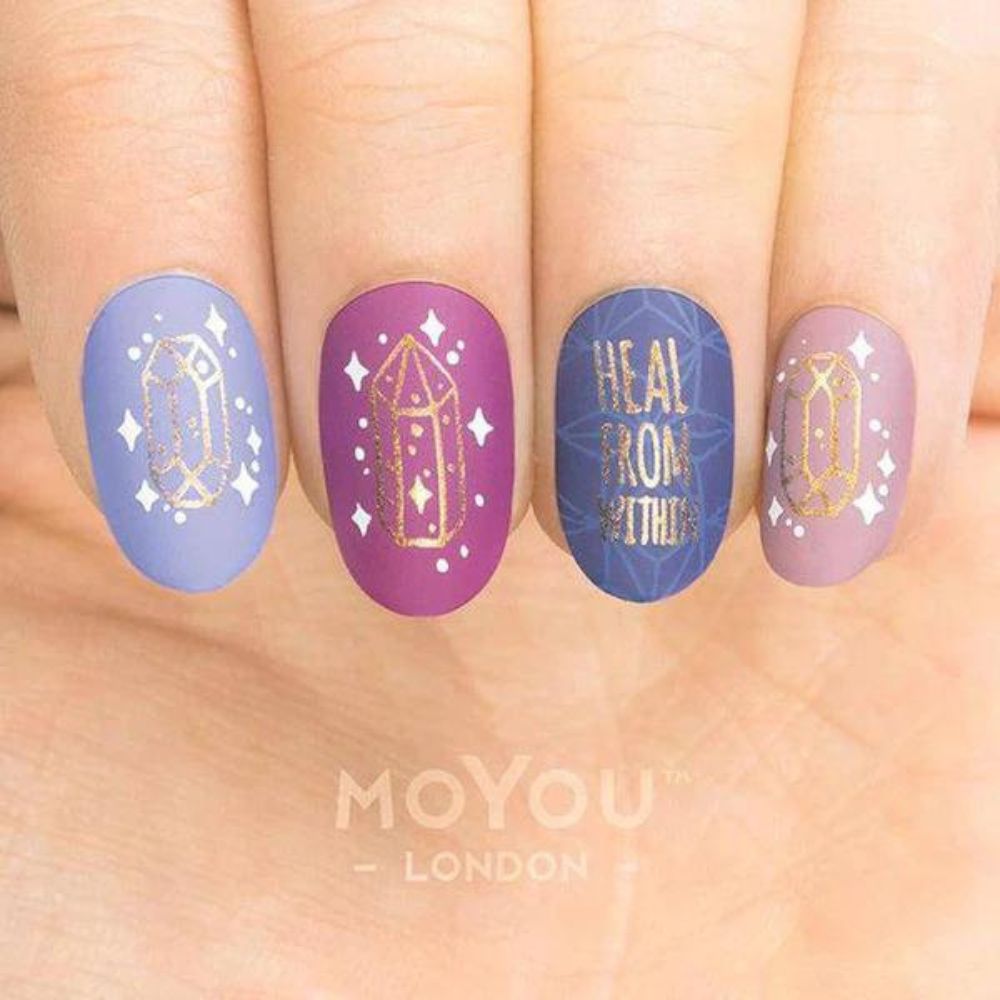 Moyou London Nail Art Crystal 01 Stamping Plate