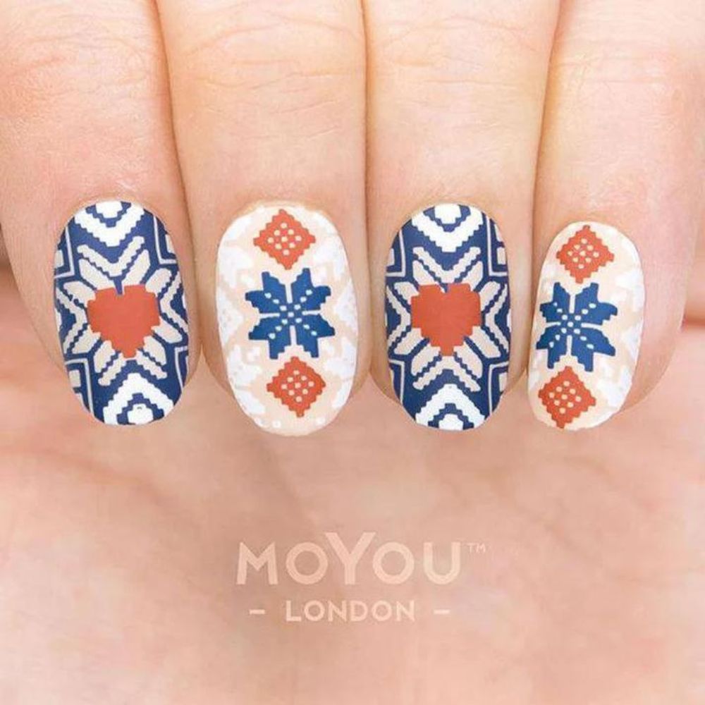 Moyou London Nail Art Festive 04 Stamping Plate