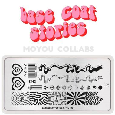 Moyou London Nail Stamping Plate Basecoat Stories 05