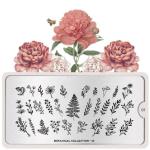 Moyou London Nail Stamping Plate Botanical 01