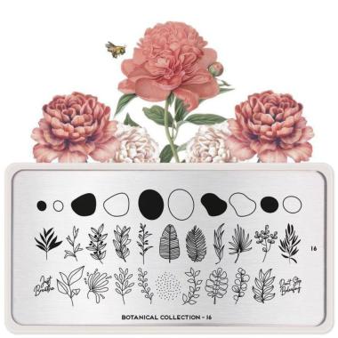 Moyou London Nail Stamping Plate Botanical 16