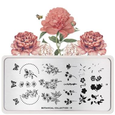 Moyou London Nail Stamping Plate Botanical 19