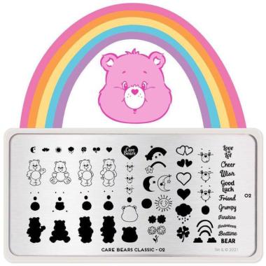 Moyou London Nail Stamping Plate Care Bears 02