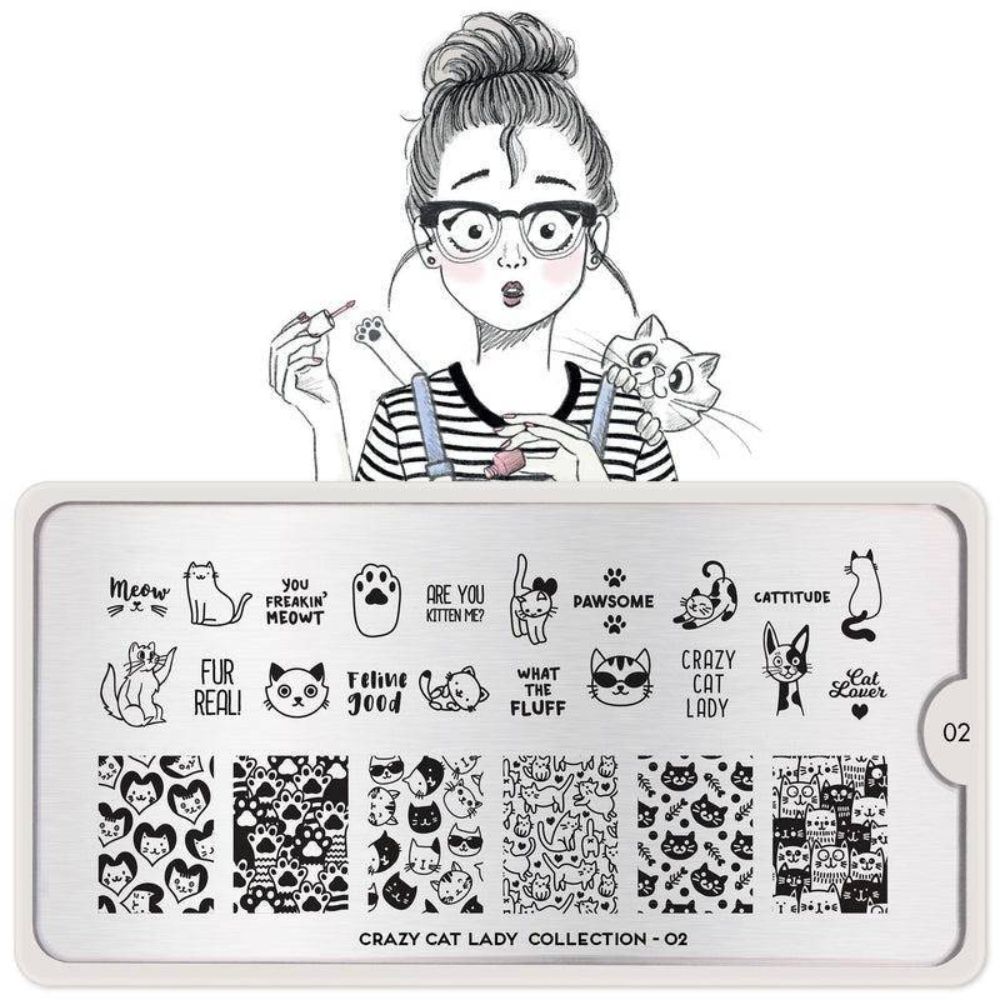 Stamping Plate Crazy Cat Lady 02 – Last Chance!