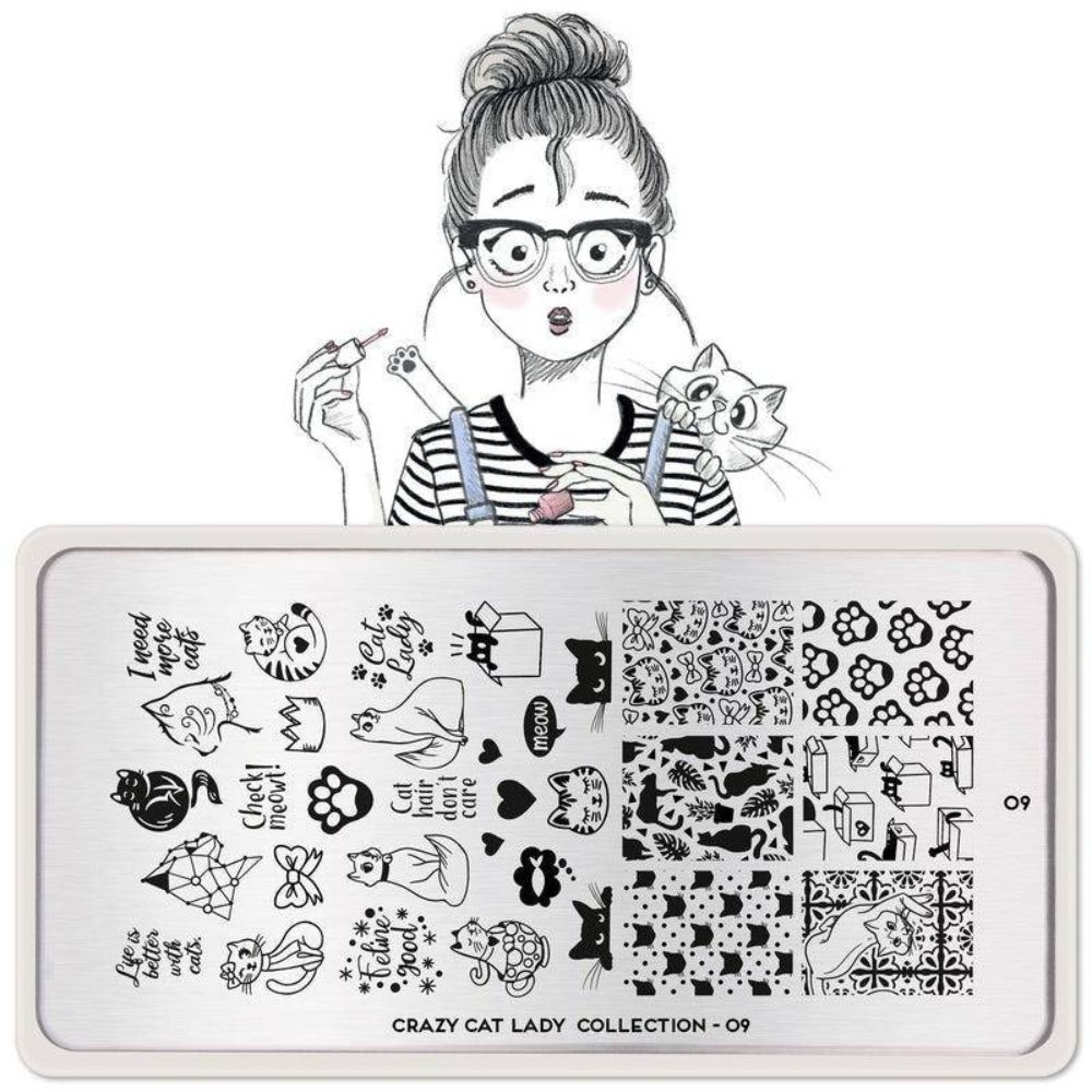 Stamping Plate Crazy Cat Lady 09 – Last Chance!