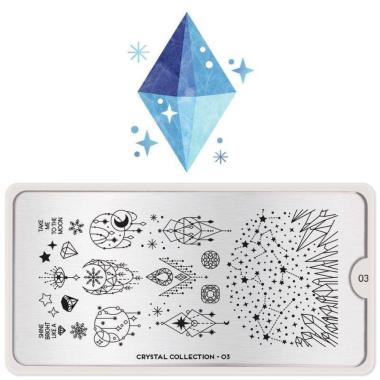 Moyou London Nail Stamping Plate Crystal 03