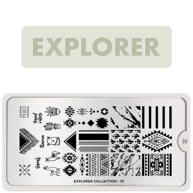 Moyou London Nail Stamping Plate Explorer 33