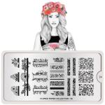 Moyou London Nail Stamping Plate Flower Power 24