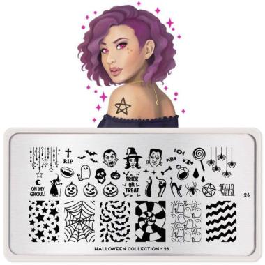 Moyou London Nail Stamping Plate Halloween 26