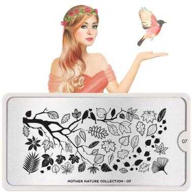 Moyou London Nail Stamping Plate Mother Nature 07