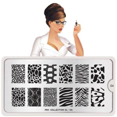 Moyou London Nail Stamping Plate Pro Xl 04