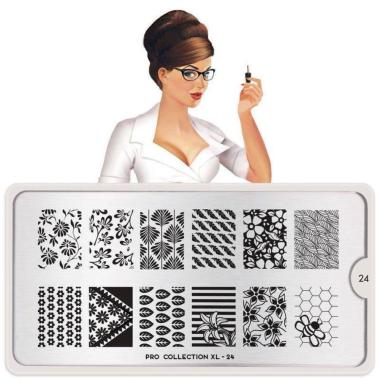 Moyou London Nail Stamping Plate Pro Xl 24