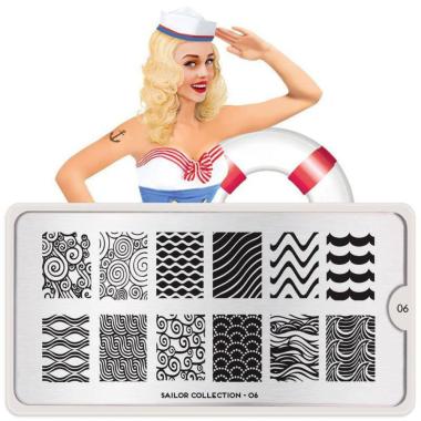 Moyou London Nail Stamping Plate Sailor 06