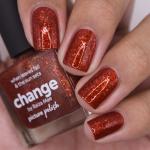 Warm Red Flakie Nail Polish Swatch