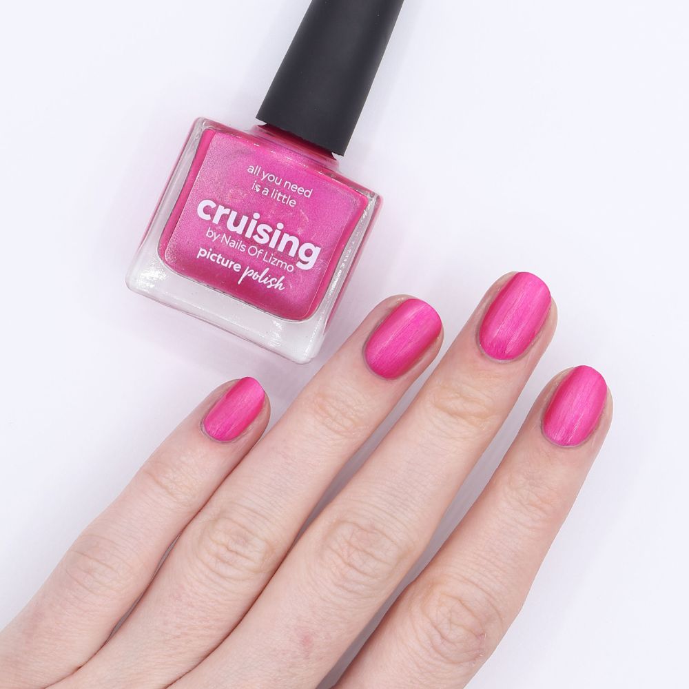 Hot Pink Pearl Polish Swatch