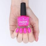 Neon Pink Flakie Nail Polish