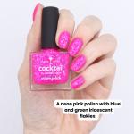 Neon Pink Flakie Polish