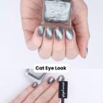 Silver Blue Magnetic Polish Cat Eye