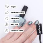 Silver Teal Magnetic Polish Australia