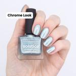 Silver Teal Magnetic Polish Chrome Look