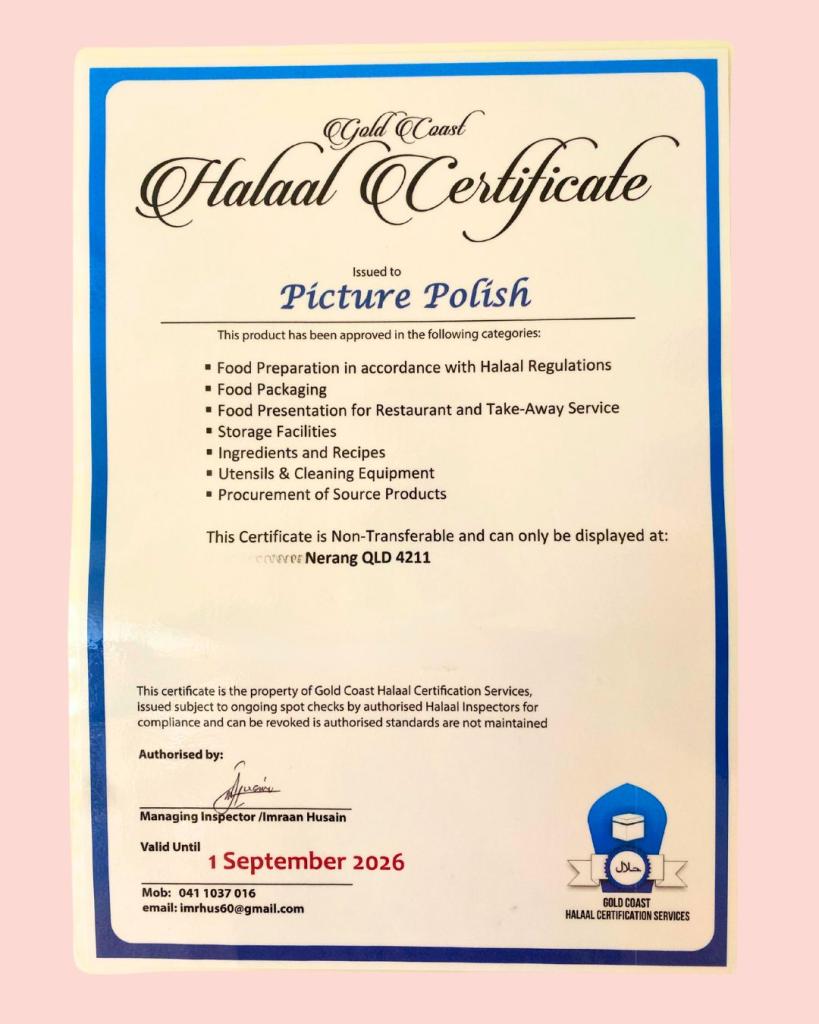 Picture Polish Halal Certificate