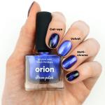 Blue Magnetic Nail Polish Comparison Swatch
