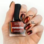 Firey Magnetic Nail Polish Comparison Swatch